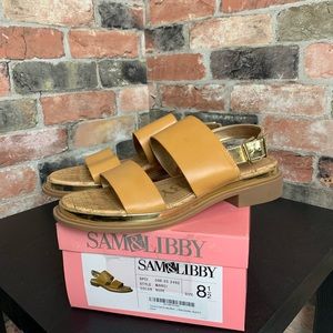 Sam & Libby Marci Sandals Nude Brown sz 8.5